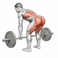 Conventional deadlift, male