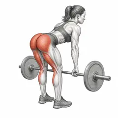Romanian deadlift, female