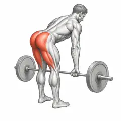 Romanian deadlift, male